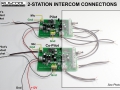 2-Station Intercom Connections - A1